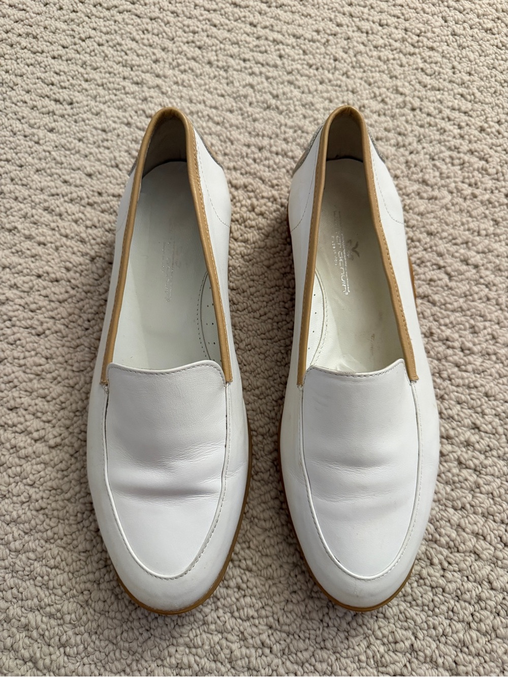 Walter Genuin Women’s White Penny Leather Golf Shoes- Size EU 38.5/US 8